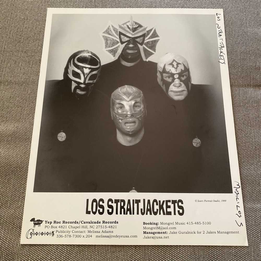 Los Straitjackets Press Photo 8x10”. See Description.