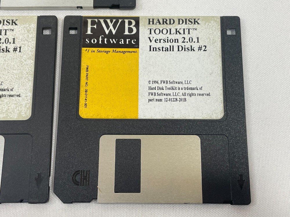 Vintage 1997 FWB Software CD-ROM Hard Disk Tool Kit 3.5" Floppy Disk