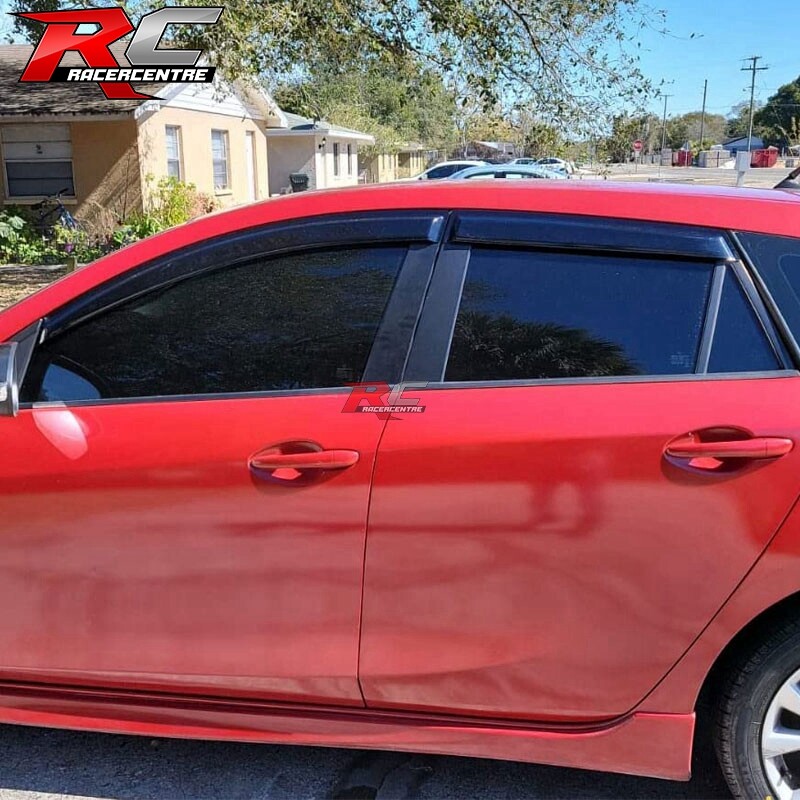For 10-13 Mazda 3 Hatchback Window Visors Acrylic Sun Guard Rain Deflector 4PC