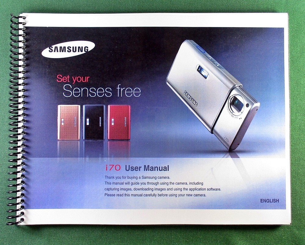 Samsung i70 User's Manual: 118 Pages & Protective Covers