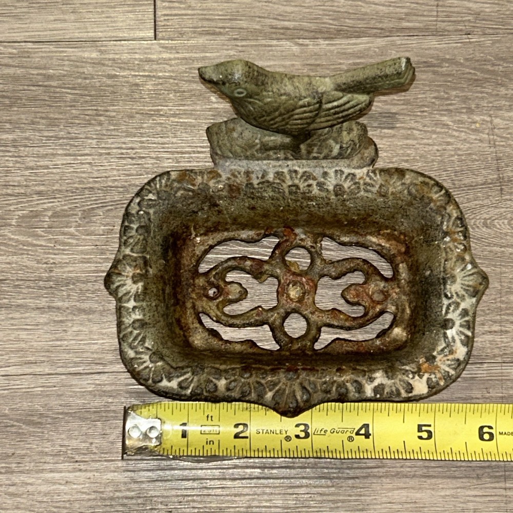 cast iron soap dish With A Bird