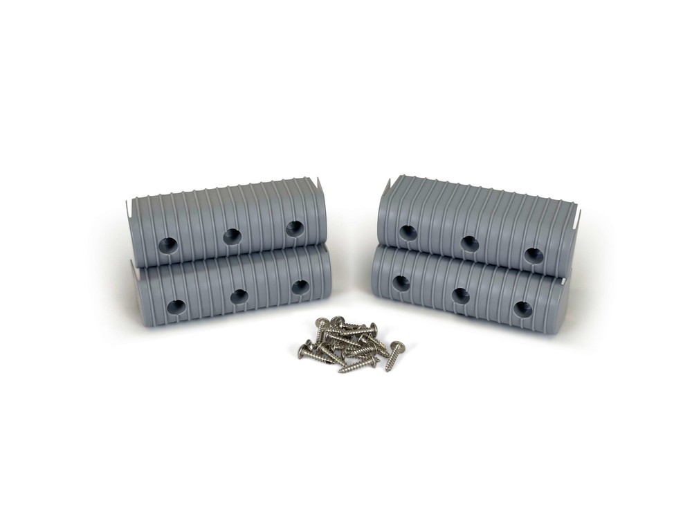 Caliber Bunk Wrap End Cap Accessory Kit - 2" x 6" - Grey 23053