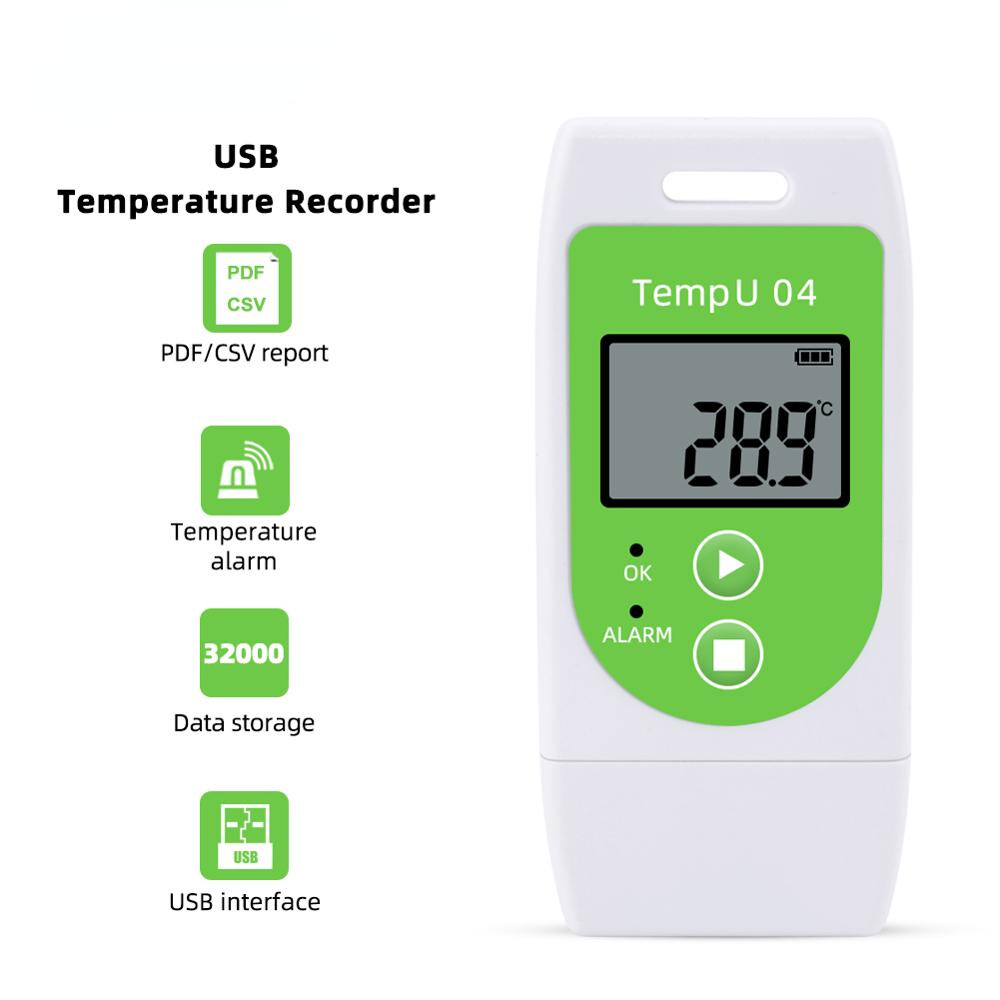 Portable Temperature Data Logger USB Recorder PDF Report Temperature Record New