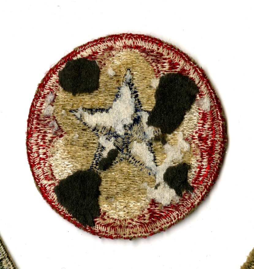 Army Service Forces White Back Patch WWII Vintage