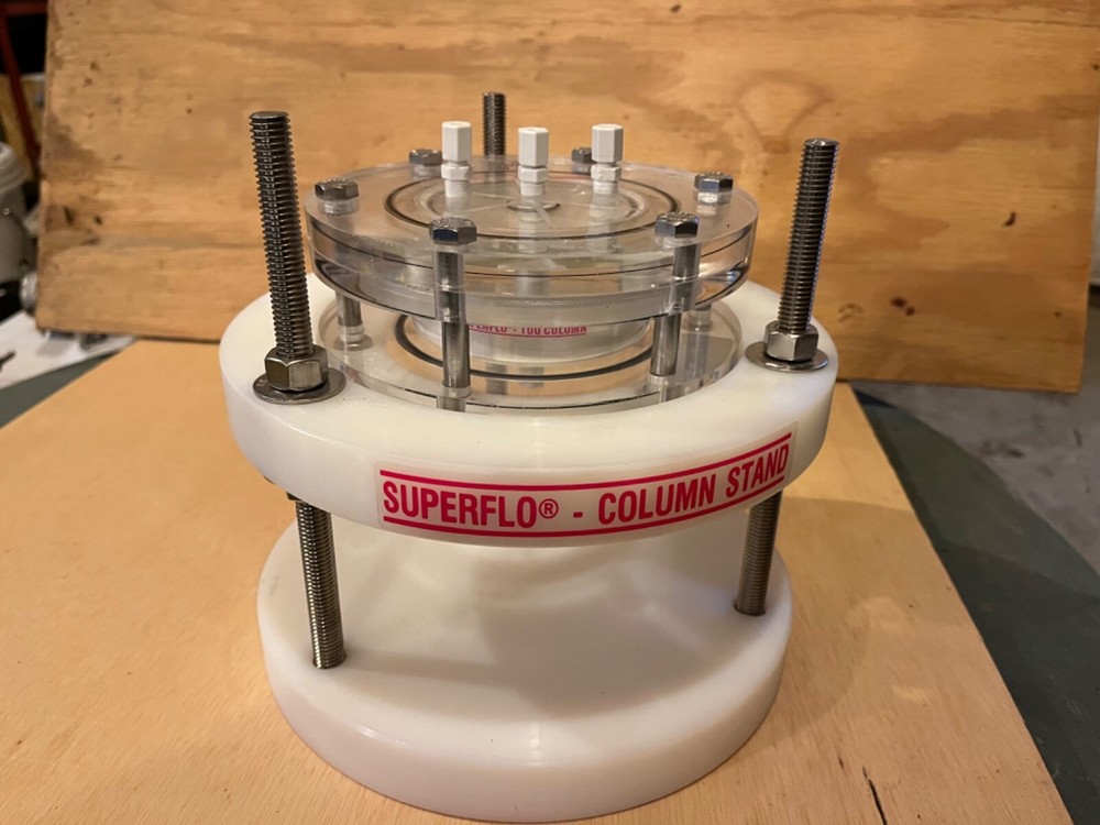 Sepragen Superflo 100ml Column and stand