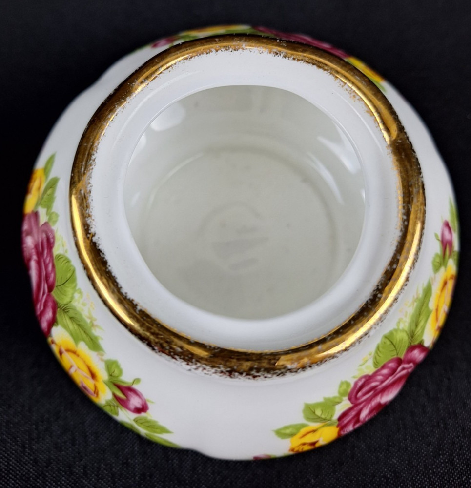 #887 Fine Bone China Cottage Rose Sugar Container