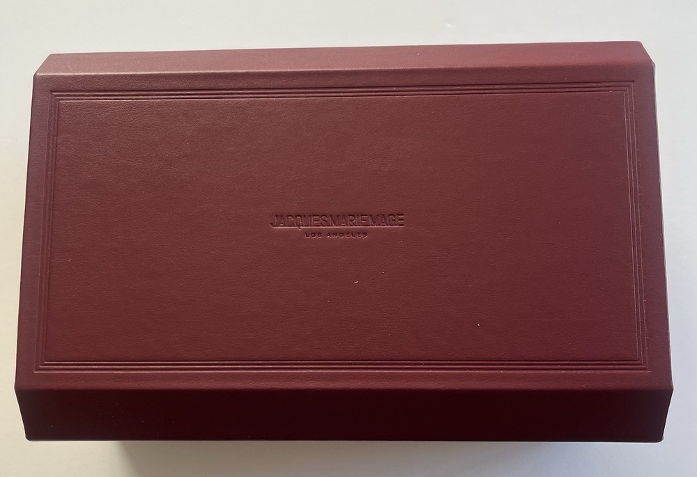Authentic Jacques Marie Mage Last Frontier Red Leather Box Only