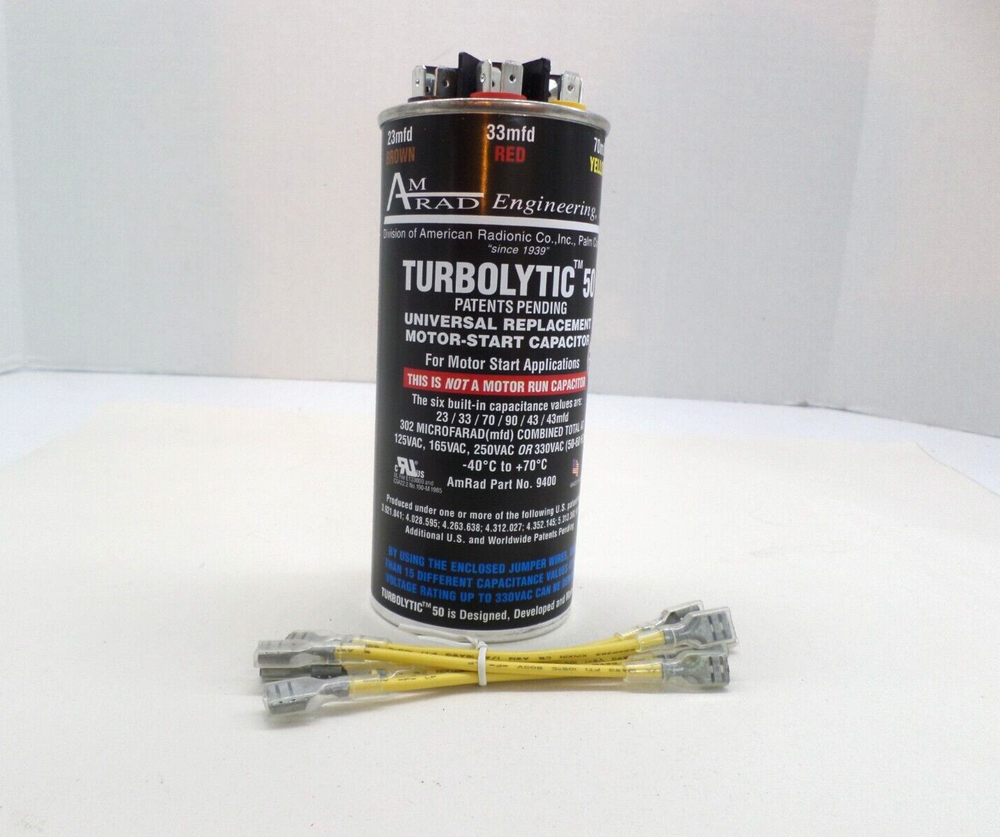 Amrad Turbolytic 50 Motor Start Capacitor No Box
