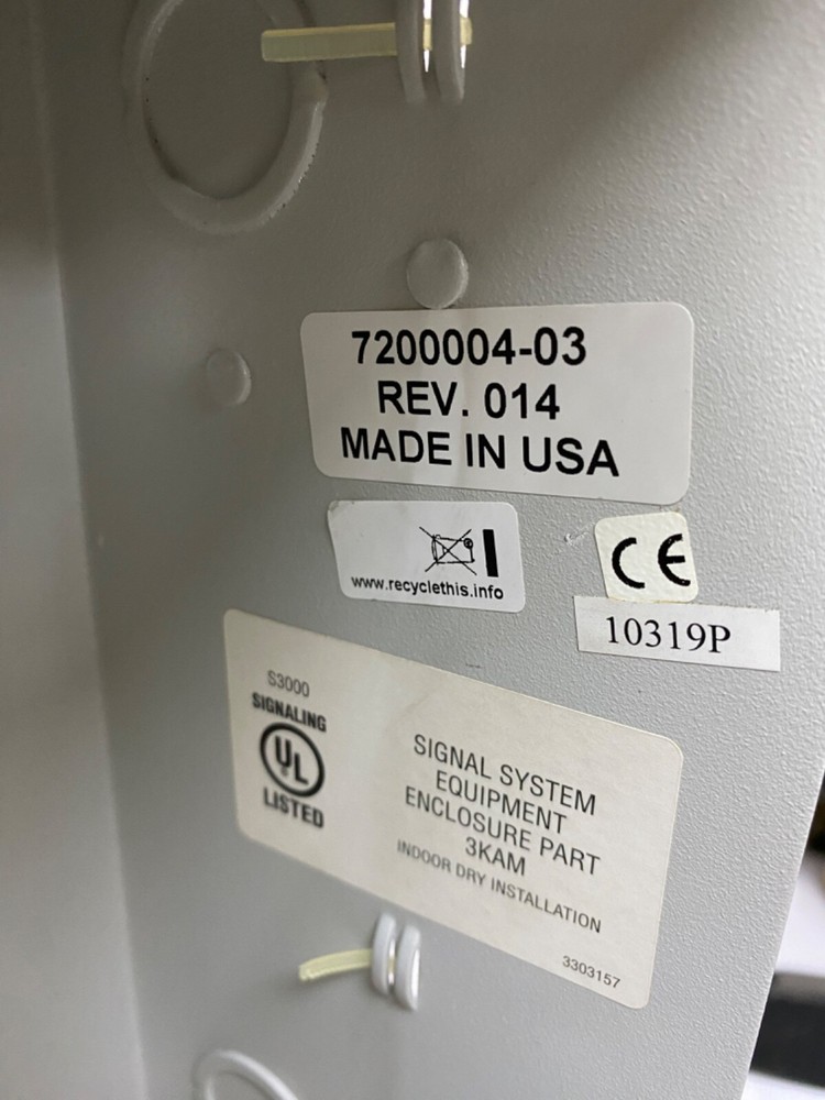 GE EST 7200004-03 FIRE ALARM CONTROL PANEL