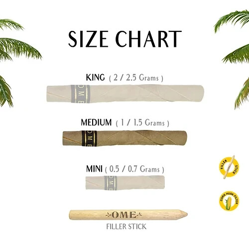 Palm leaf Pack Count 45 medium/Slim Wraps 100% Organic OME - BUBBLE GUM