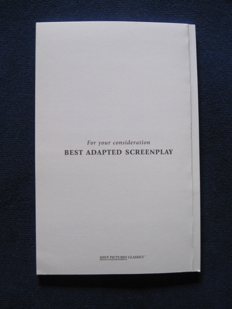 ORIGINAL SCRIPT - THE FATHER - OSCAR CONSIDERATION - 1st Ed in Book Form