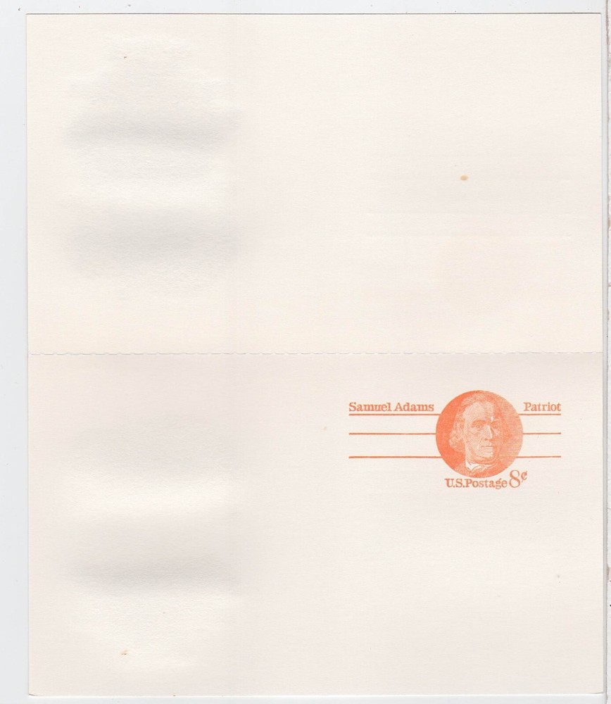 TurtlesTradingPost- Samuel Adams Reply Card -1973 FDC #UY24 - Artmaster Cachet