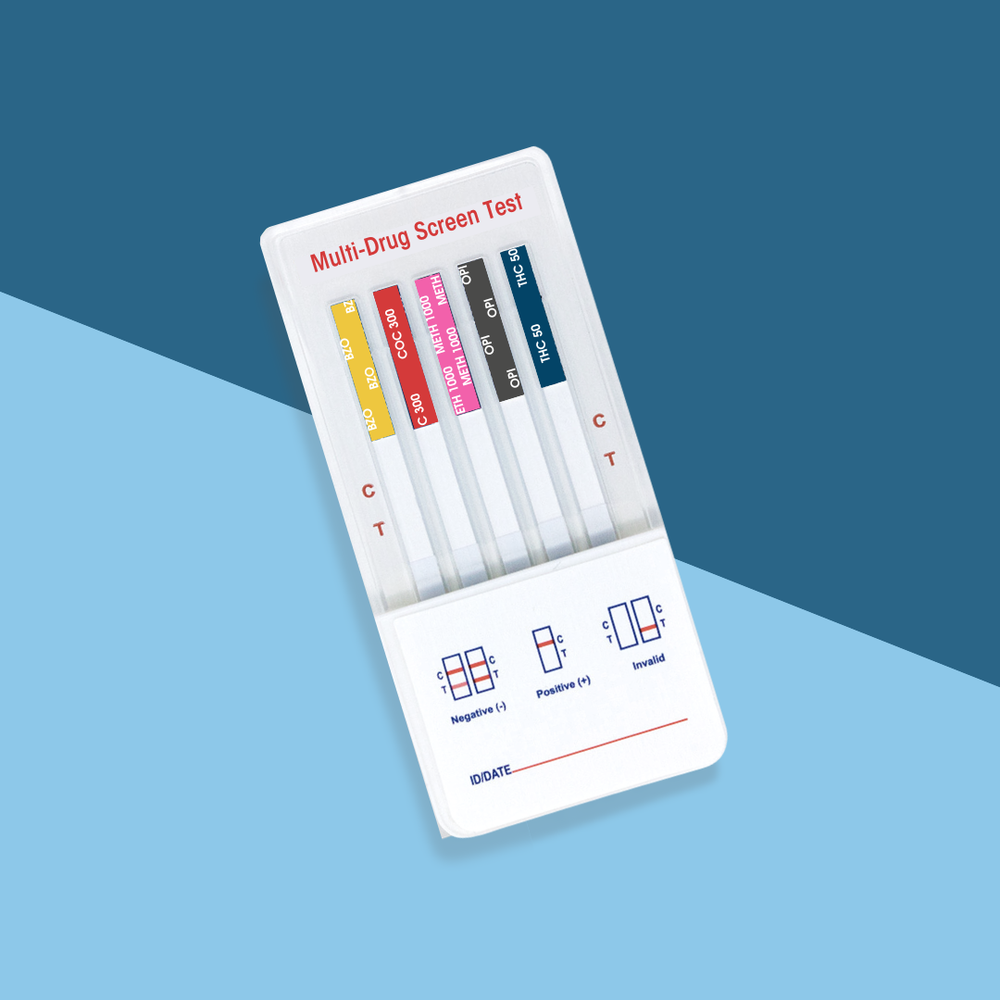5 Panel (5 Tests!) Multi-Drug Screen Testing Kit THC/COC/Meth/OPI/BZO