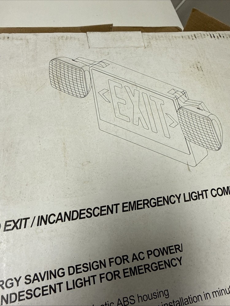 Emergi-Lite ELXN400RN LED Exit Head Emergency LED Combo