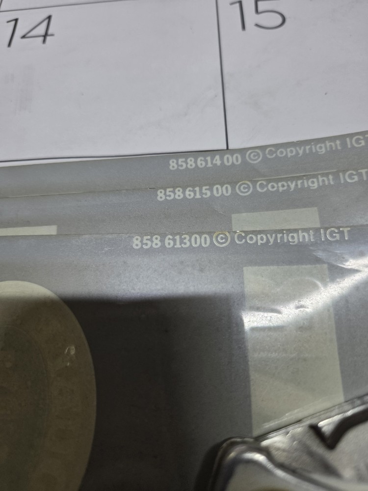 IGT S+ / S2000 DOUBLE JACKPOT REEL STRIPS