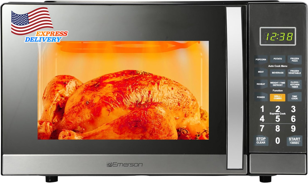 MWG9115SB Microwave with Built-In Grill Function 1100W LED Timer Display