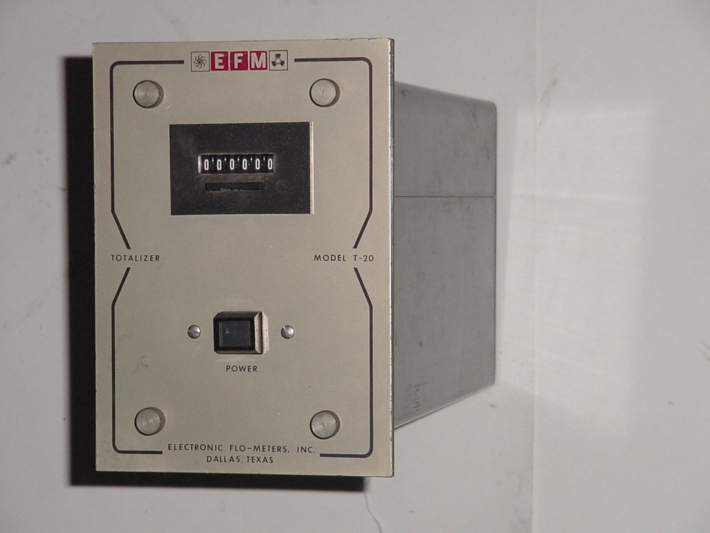 Electronic Flo-Meter T-20 Totalizer EFM Model 5-20