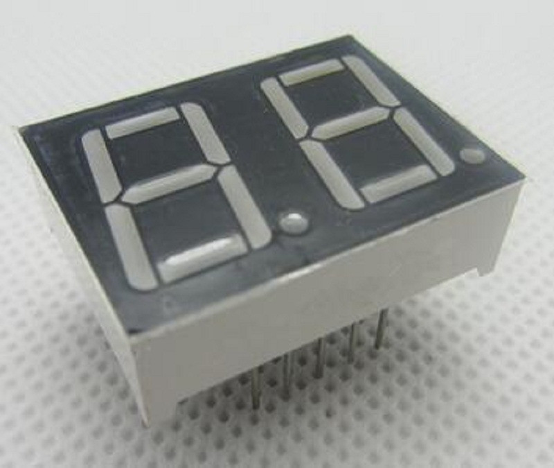 50pcs 2bit Common Cathode Digital Tube 0.56" 0.56in. Red LED Digit 7 Segment