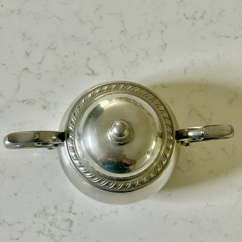 Vintage Silverplate Covered Sugar Bowl