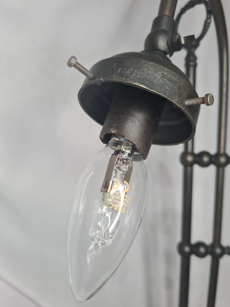 Statement Industrial Campaign Desk Lamp | Solid Heavyweight Task Light | 56cm