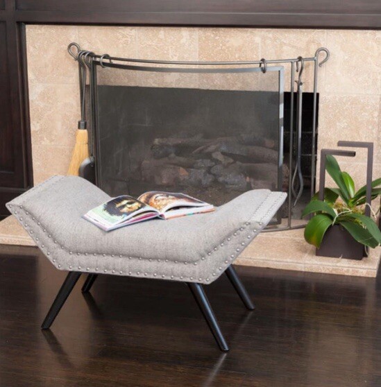 Almond colored bench