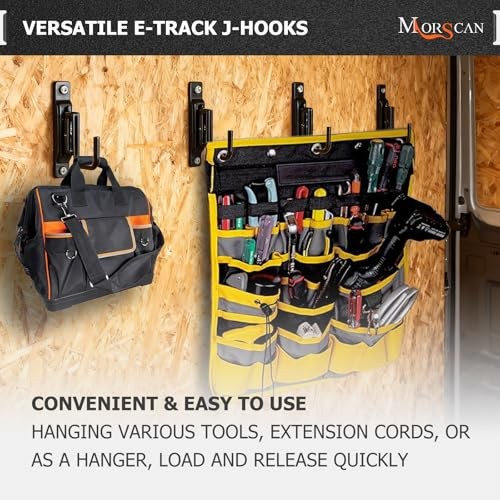 10 Pack E-Track Tie Down Single Slots & 10 Pack 10x Single Slots & 10x J-Hooks