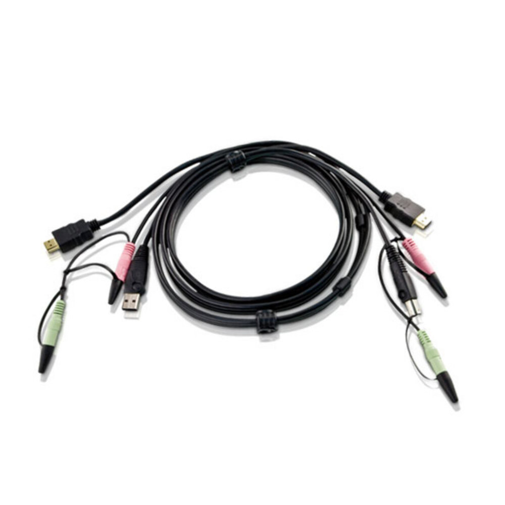 Aten Technologies 2L7D02Uh 6Ft Usb Hdmi Kvm Cable