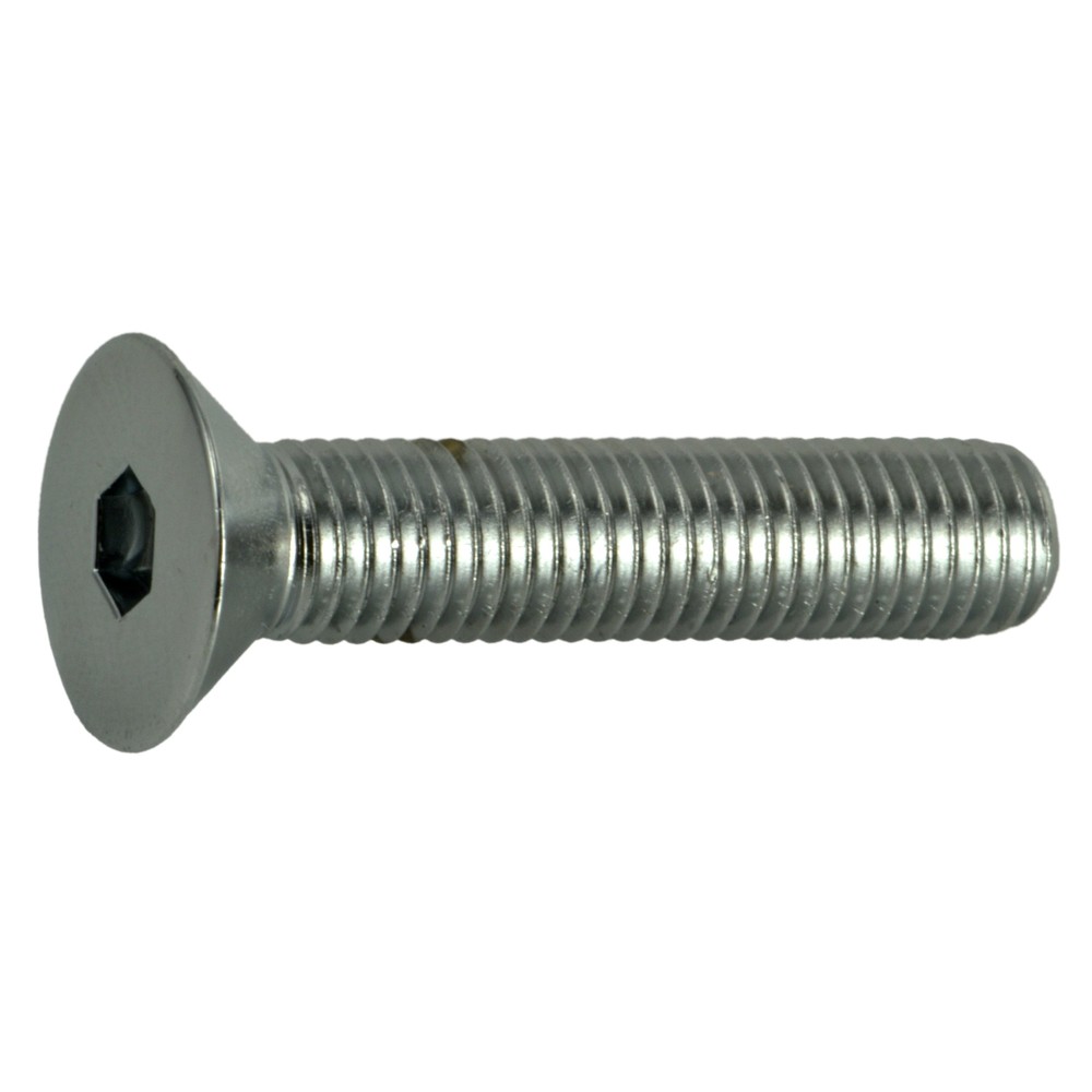 1/4"-28 x 1-1/4" Chrome Flat Head Socket Cap Screws (10 pcs.)