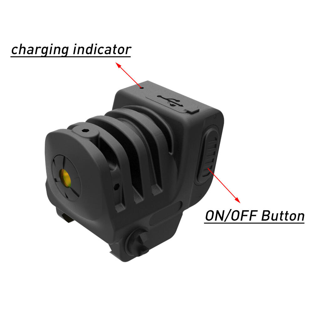 Laspur Sub Compact Tactical Rail Mount Low Profile red Laser Sight