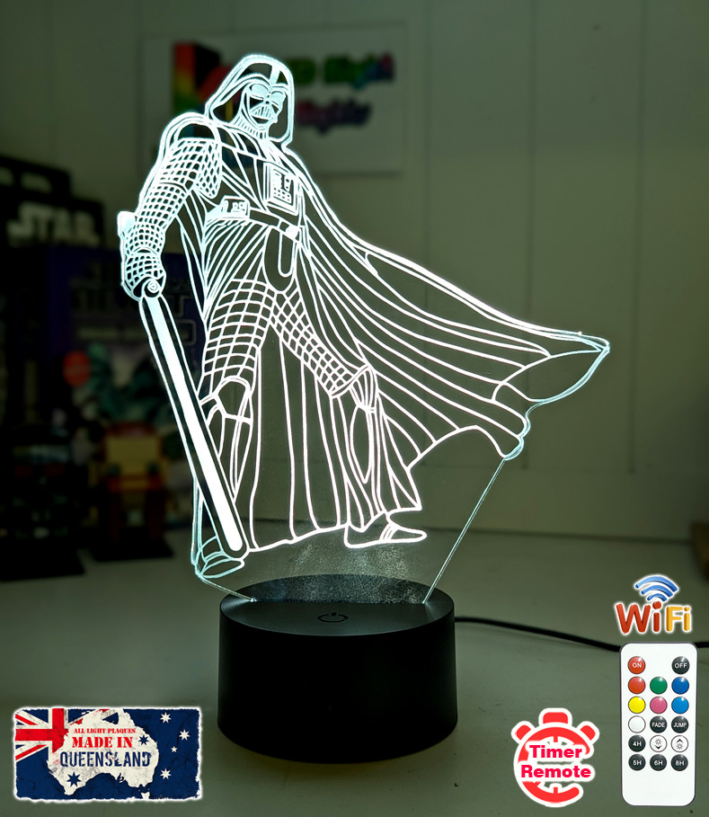 DARTH VADER SITH LORD 3D LED Battery USB Night Light 7 Colour Changing Lamp