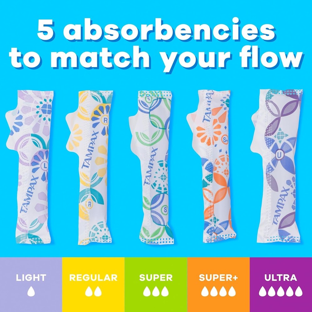 Super Plus Absorbency Tampons Leak Guard Braid Unscented 100 Count
