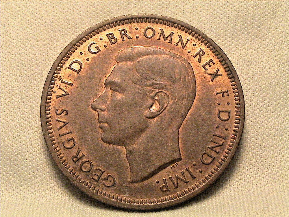 1937 Great Britain Half Penny High Grade!