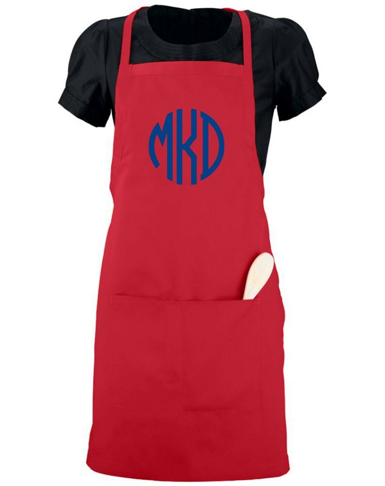 Custom Monogrammed Apron w/ YOUR INITIALS Server Size (22" x 30") monogram gift