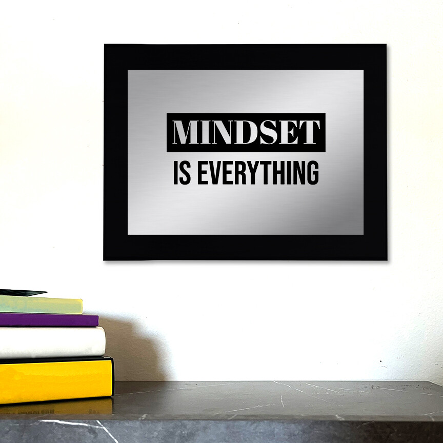 Mindset is Everything Decorative Wall Plaque | Easel Mount Option