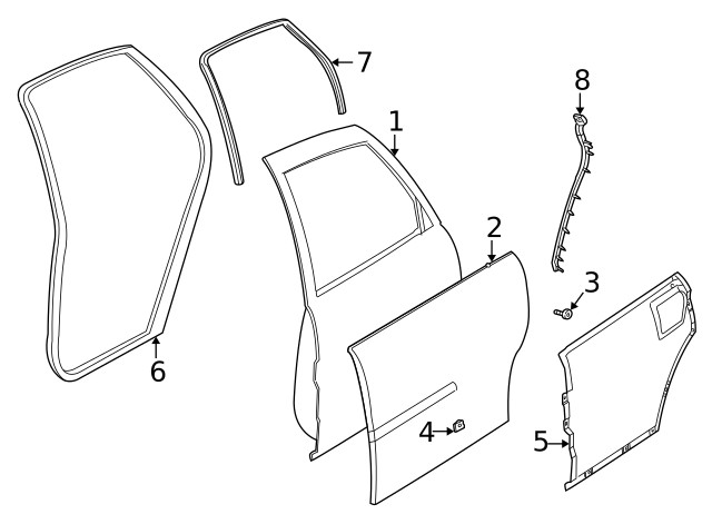 Genuine GM Exterior Panel Bolt 21170113