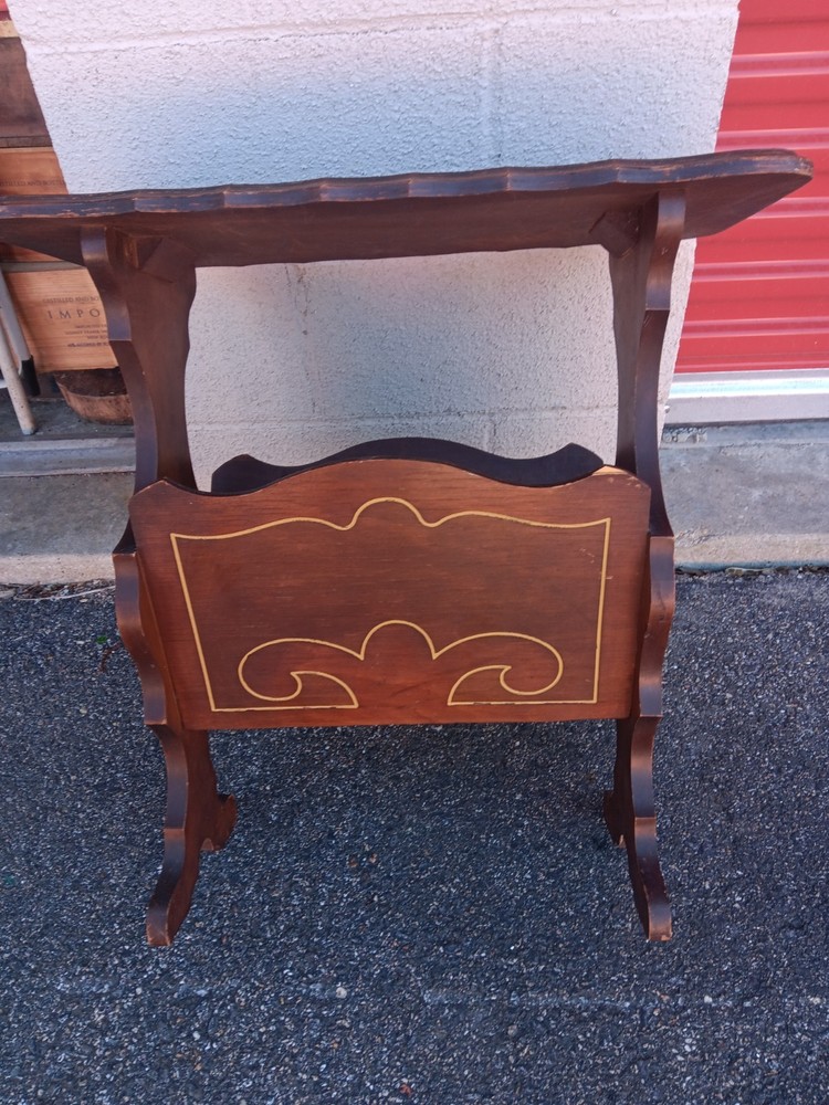 Vintage Magazine Side Table