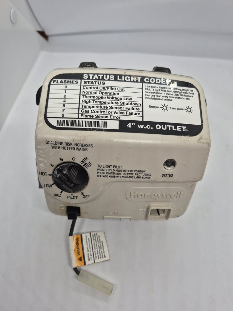 Honeywell WV8840B1158 Water Heater Gas Valve