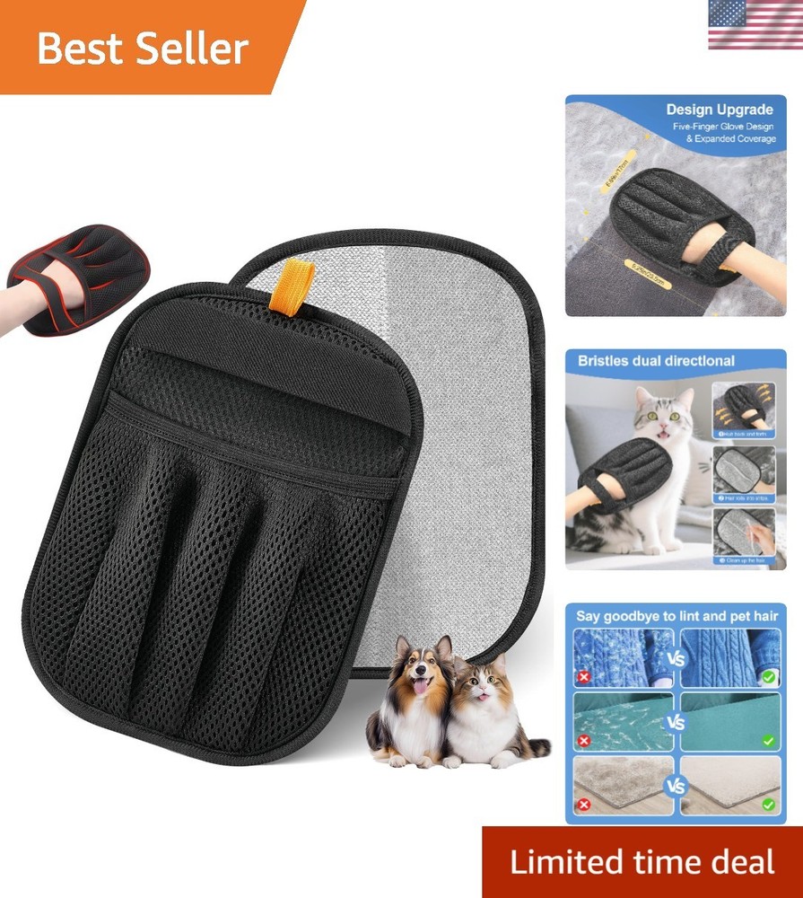 Pet Hair Removal Glove for Cats & Dogs