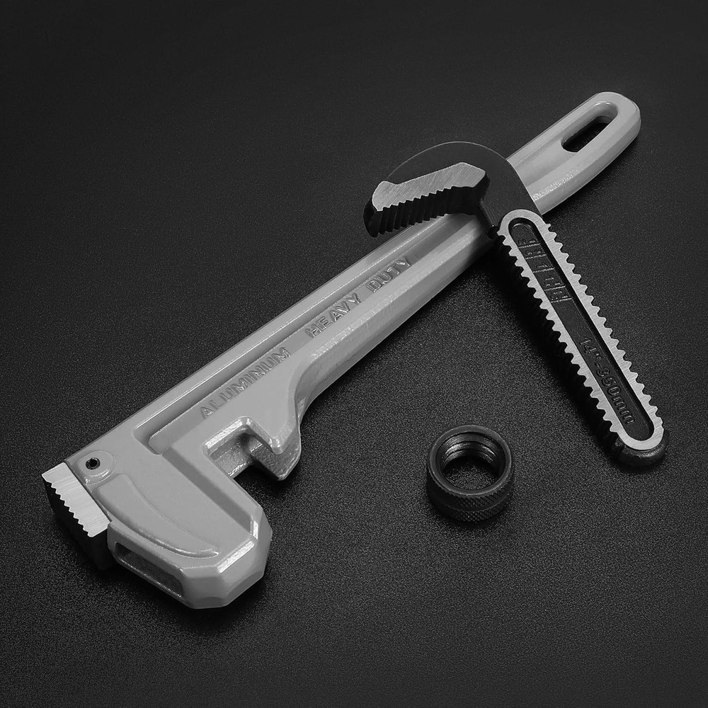 Adjustable Straight Pipe Wrench Trio, Drop Forged