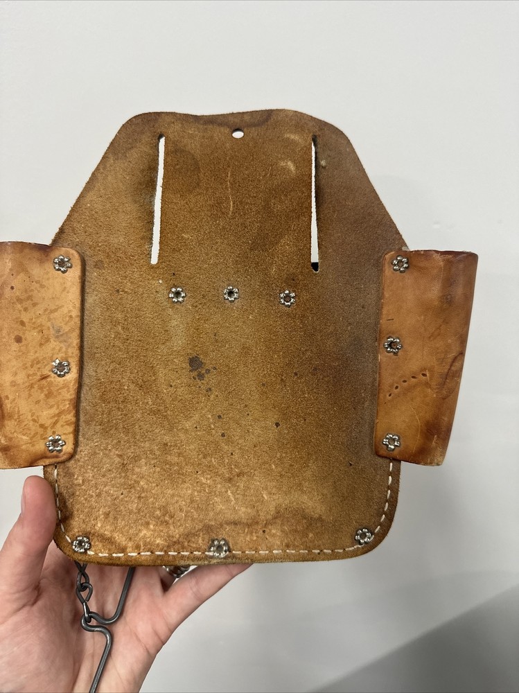 NICHOLAS COWHIDE 438 TOOL BAG HOLDER LEATHER BELT POUCH