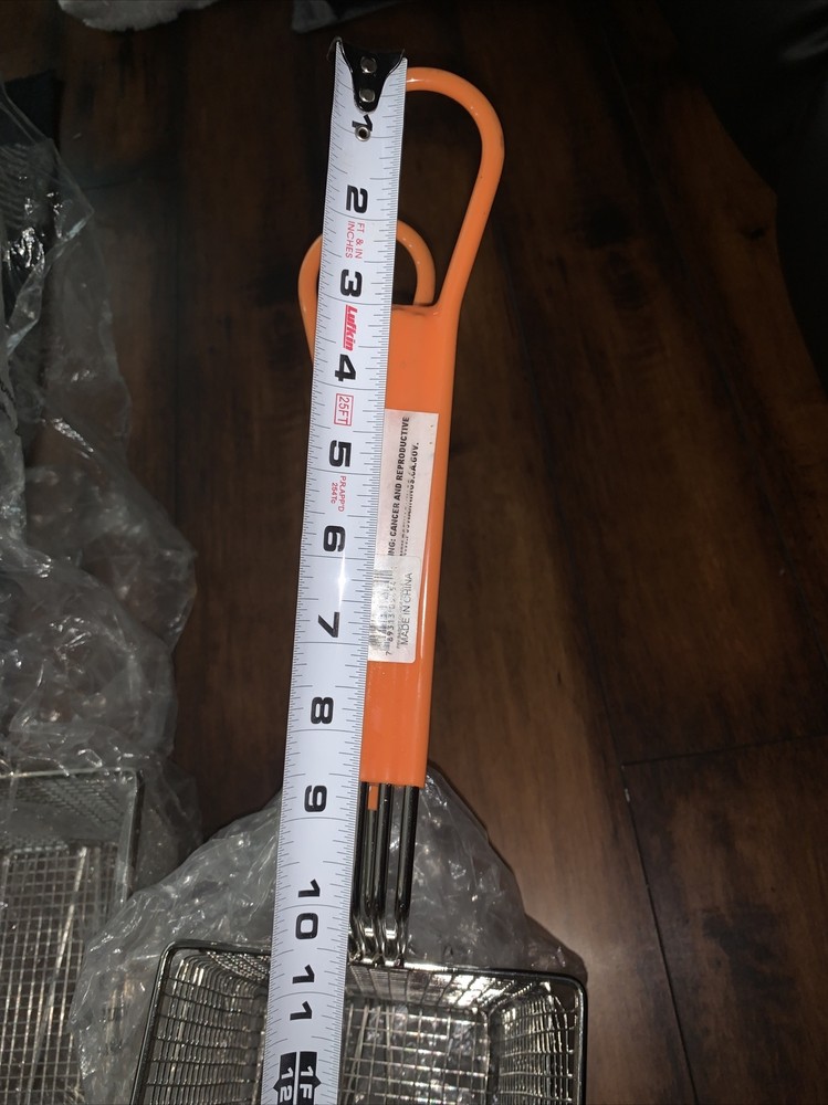 3 Fry Basket with Orange Handle Medium