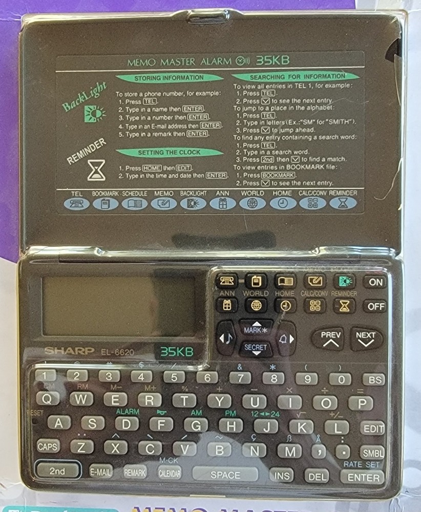 Sharp Memo Master Organizer - EL-6620B - Brand New - Untested