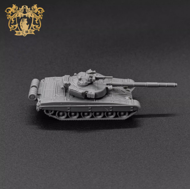 3D Printed 1/144 Soviet T-72B Main Battle Tank Unpainted Model