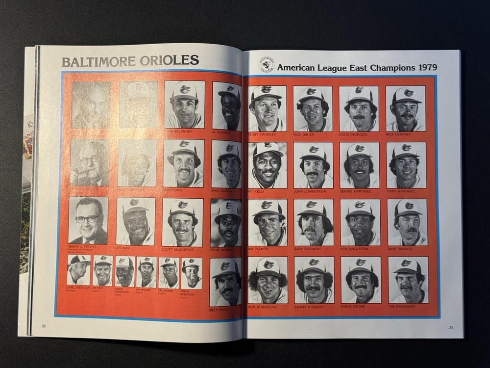 1979 World Series MLB Official Program Pittsburgh Pirates vs. Baltimore Orioles