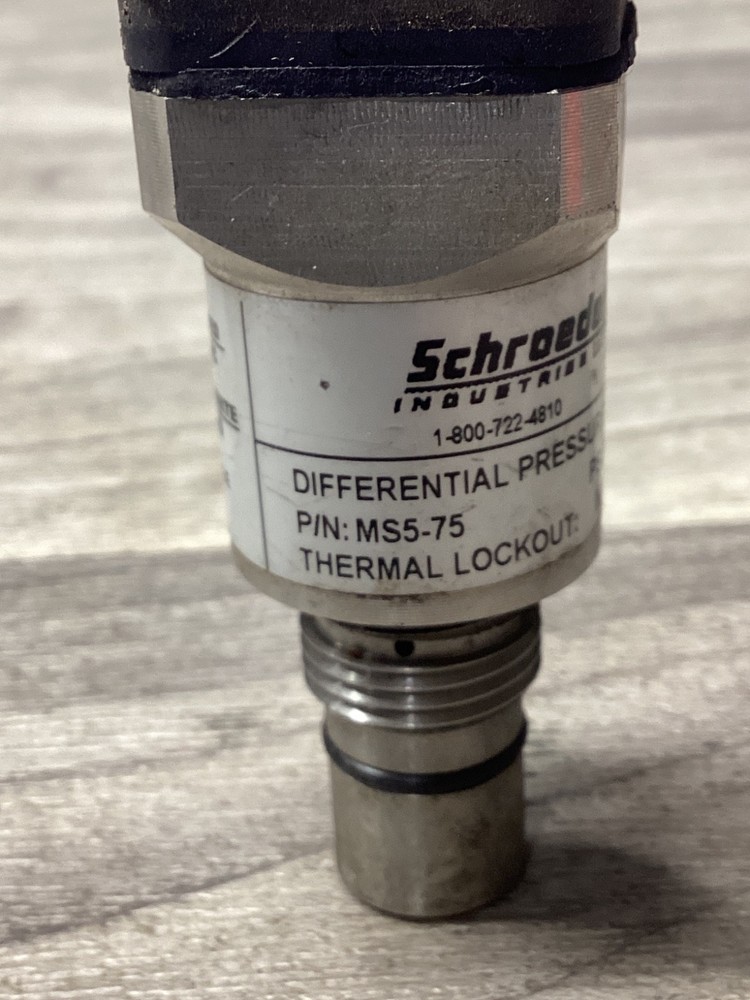 SCHROEDER MS5-75 DIFFERENTIAL PRESSURE SWITCH #115N23*SI