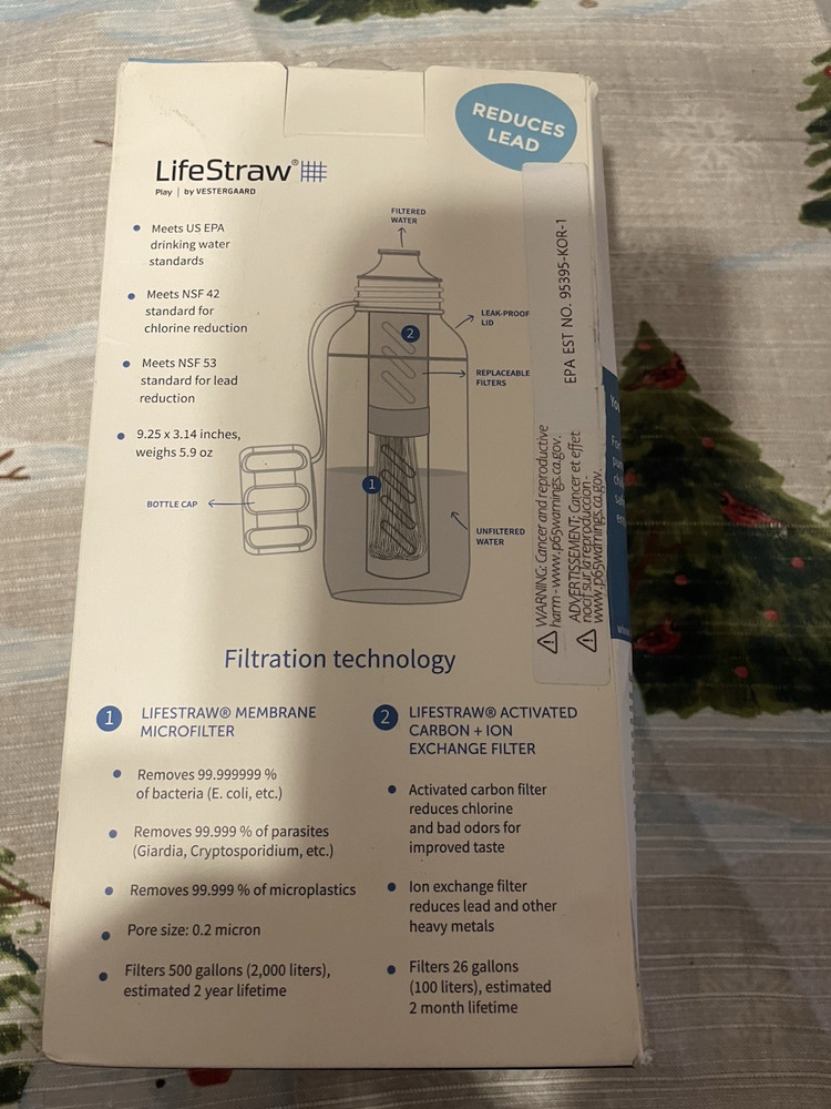 Lifestraw Water Bottle with Advanced Filter