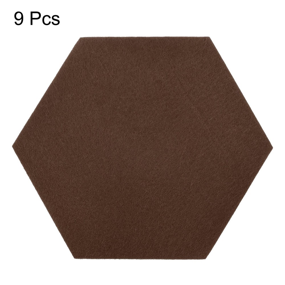 Felt coasters 9pcs hexagonal pads coasters, coffee