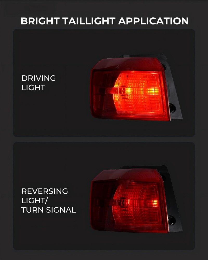 Halogen Tail Light For 2010-2017 GMC Terrain Brake Lamp Outer Left Driver W/Bulb