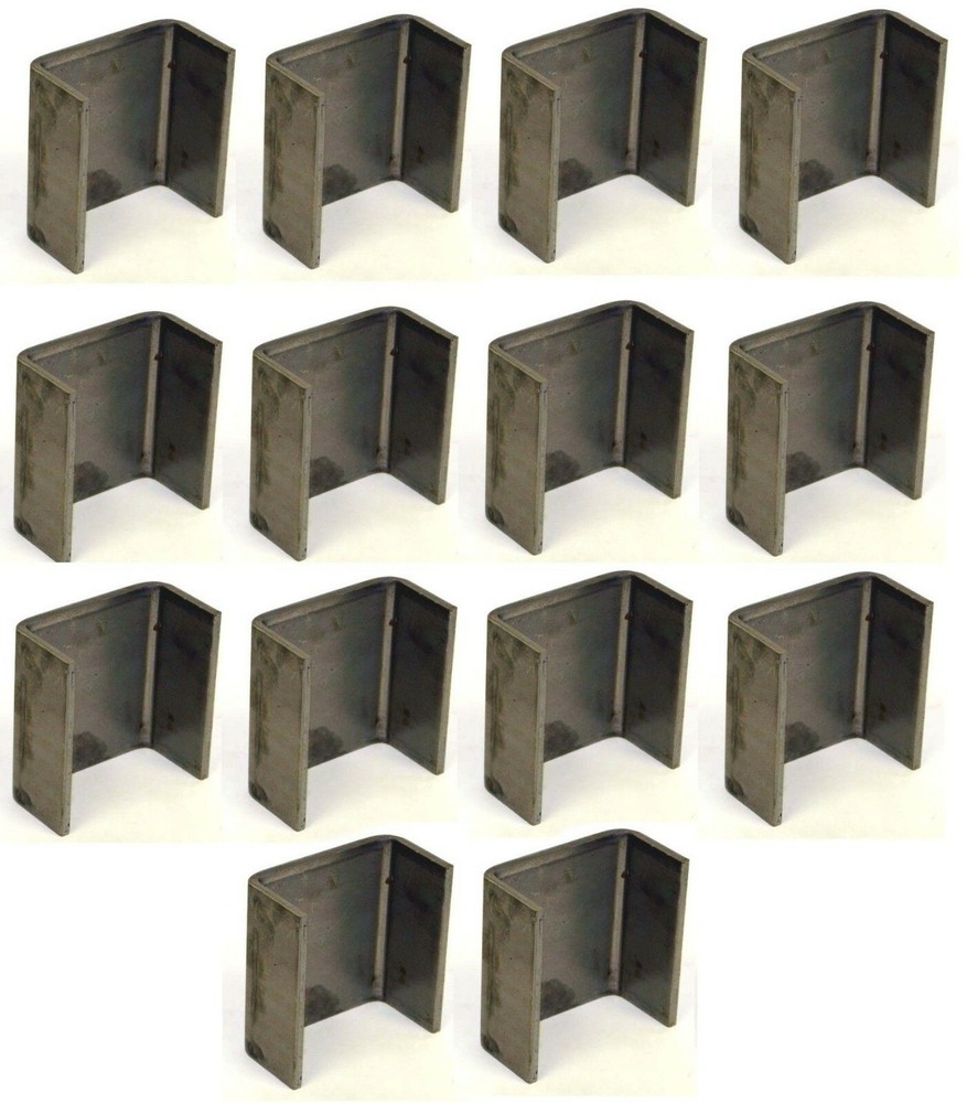14 Pack – 2×4 Weld-On Steel Stake Pockets – 7-Gauge / 3⁄16" Trailer Side-Rail Mo
