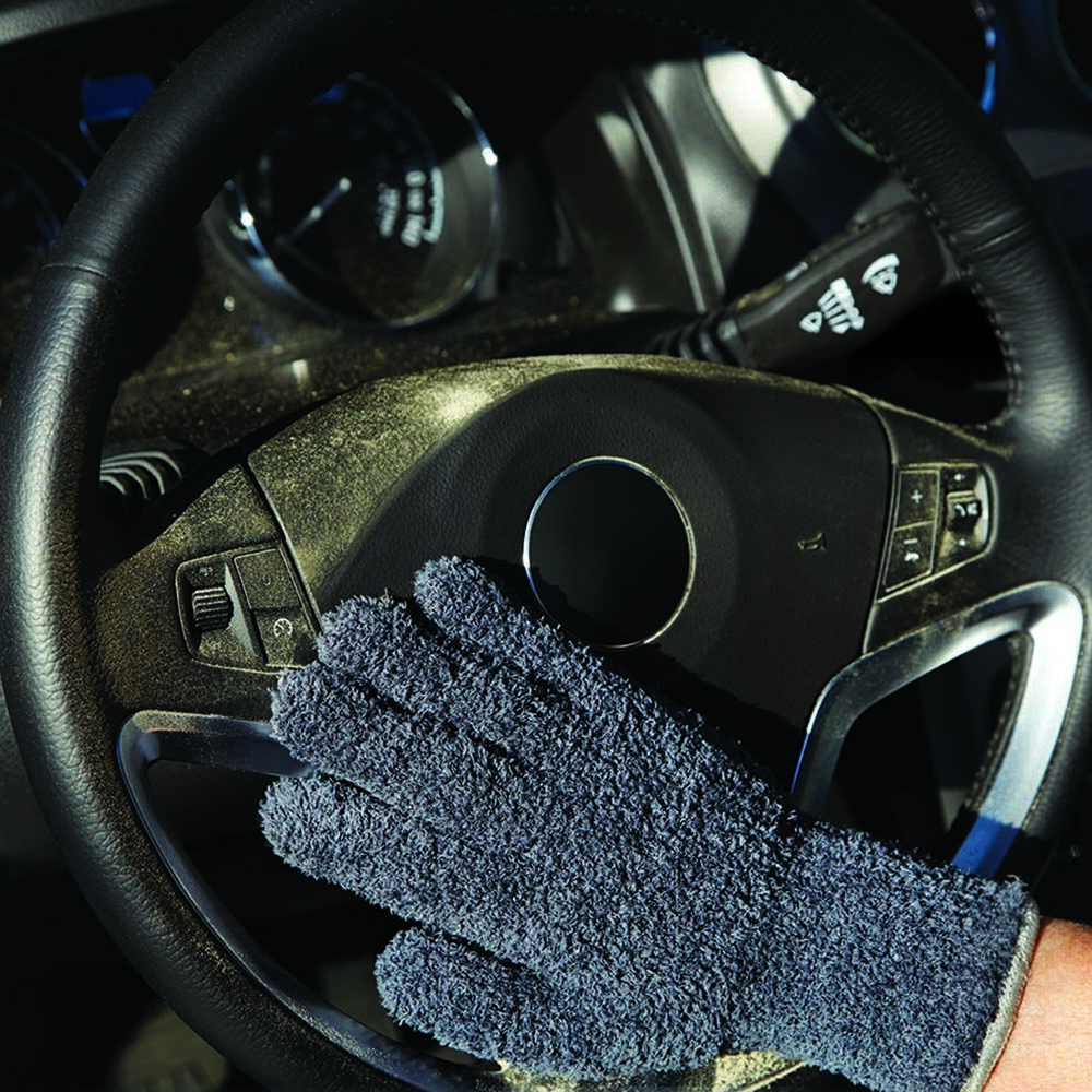 CleanGreen® Microfiber Auto Cleaning & Dusting Gloves